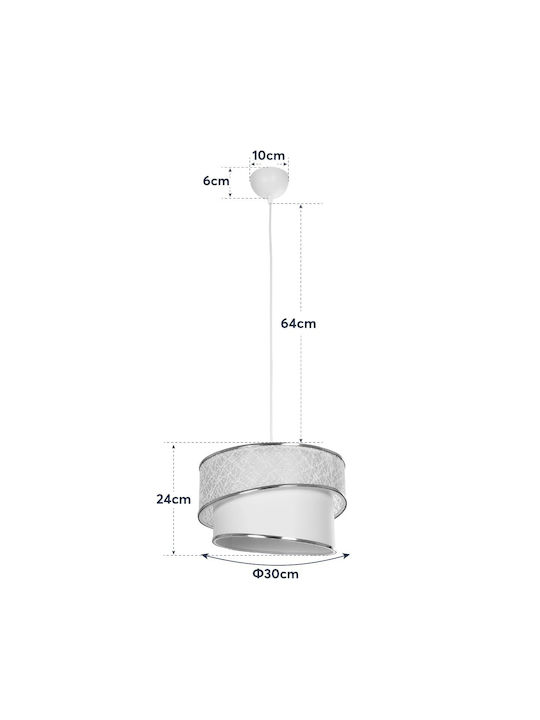 GloboStar Sonia Adjustable Pendant Light Bronze with Socket E27 30x30x90cm