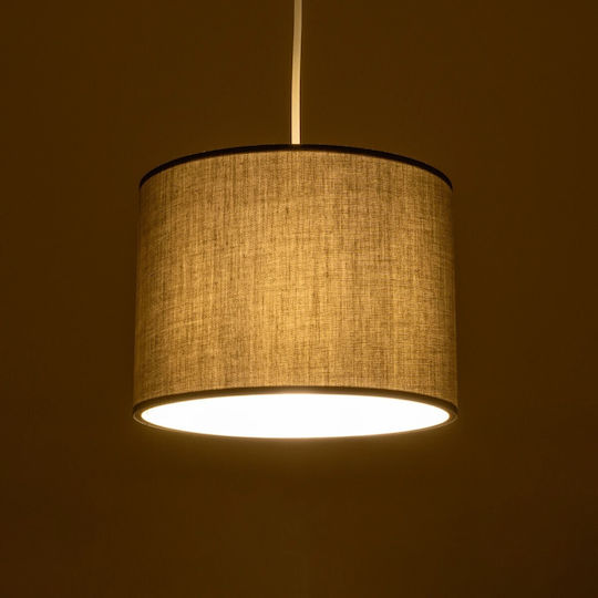 GloboStar Blaze Pendant Light Gray with Socket E27 22x22x90cm