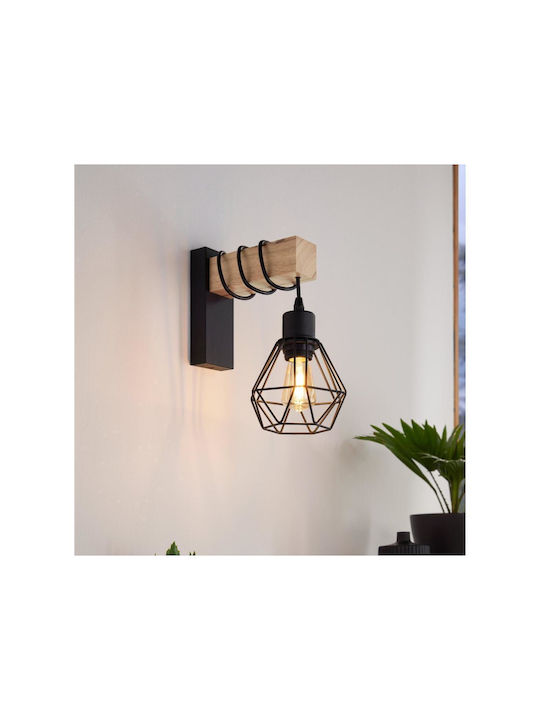 Eglo Lumină De perete Maro 14cm Eglo Lumină De perete Maro 14cm