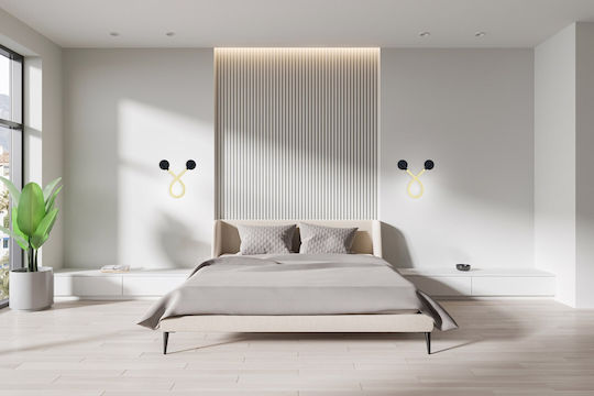 Active Jet Lamp Wall with Integrated LED and Warm White Light 105cm