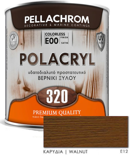 Pellachrom Polacryl 320 Impregnation Varnish Water Walnut Satin 750ml