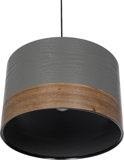 GloboStar Zyklus Κρεμαστό Φωτιστικό Γκρι με Ντουί E27 36x36x73εκ.