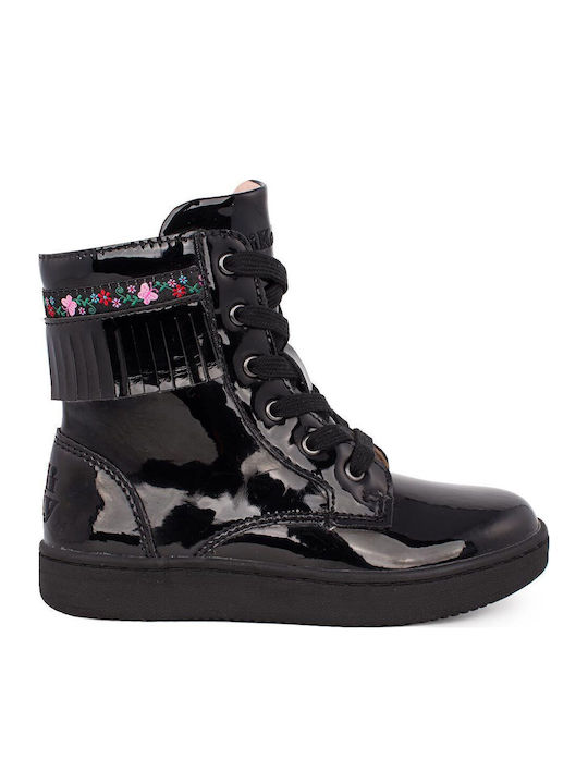 Kids Boots with Zipper Black
