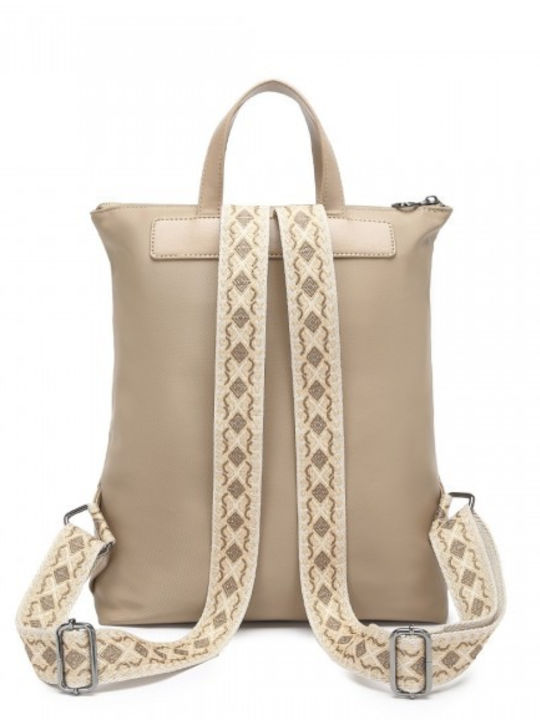 Damentasche Rucksack Khaki
