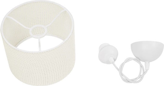 GloboStar Clairie Pendant Light White with Socket E27 22x22x93cm