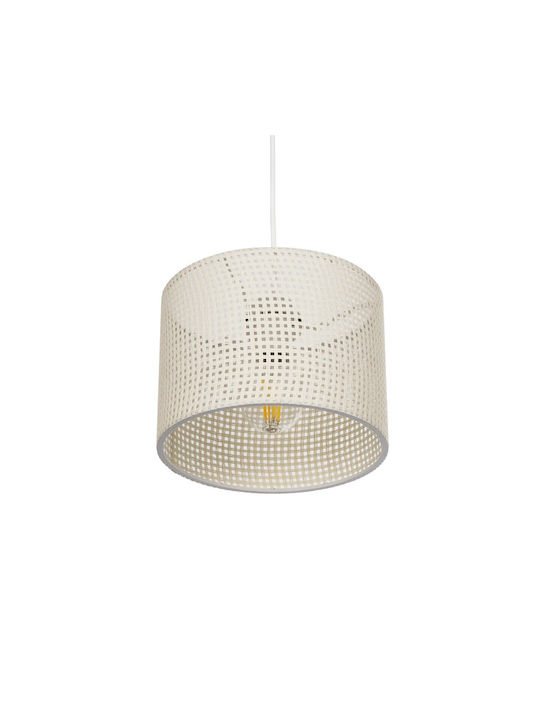 GloboStar Clairie Pendant Light White with Socket E27 22x22x93cm