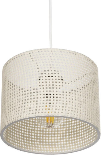 GloboStar Clairie Pendant Light White with Socket E27 22x22x93cm