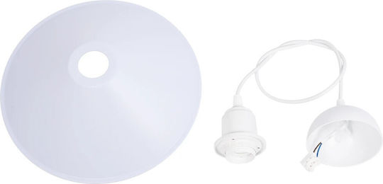 GloboStar Ferro Висящо Осветително Тяло Бял Камбанка 30x30x90см.