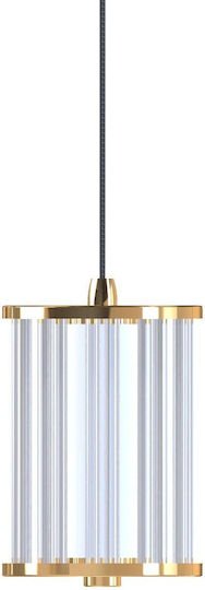 Elmark Κρεμαστό Φωτιστικό Χρυσό LED 14x150x150εκ.