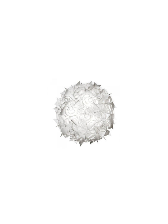 Slamp Veli Large Ceiling Mount Light 78cm Beige with Socket E27 with Crystals