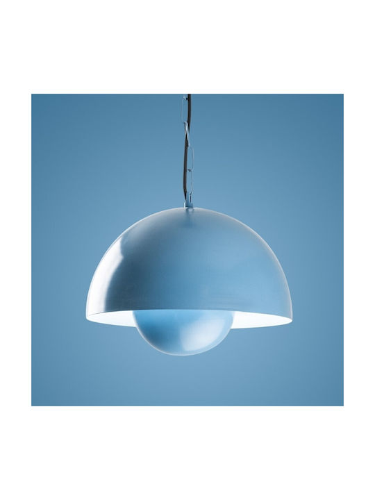 Opviq Kure Hängelampe Blau mit Fassung E27 30x30x70cm.