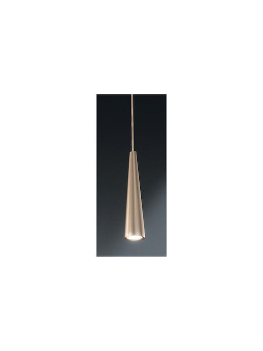 Ondaluce Noa Pendant Light Gold with Socket GU10 6x25cm