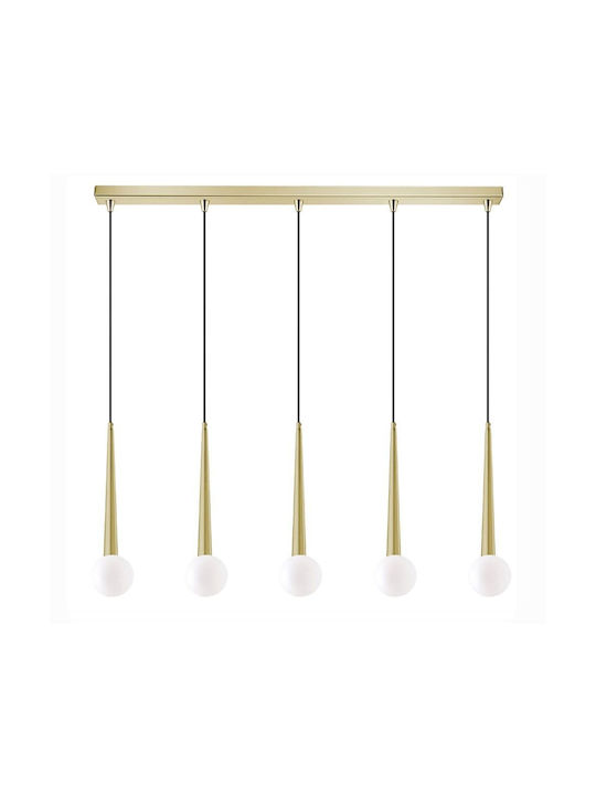 Luma Pendant Light Yellow Rail with Socket G9