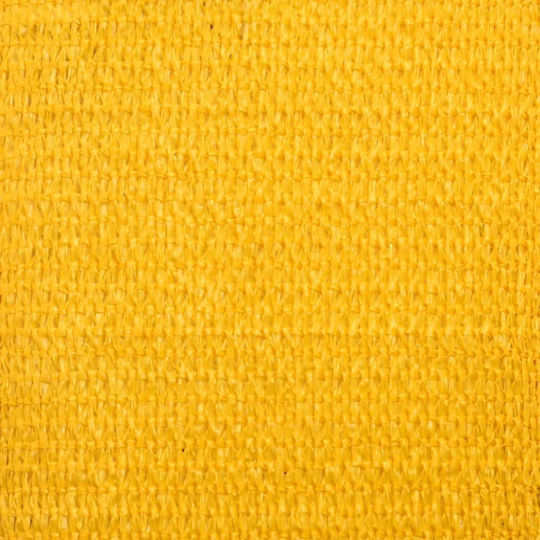 vidaXL Square Shade Sail Yellow 5x5m 160gr/m²