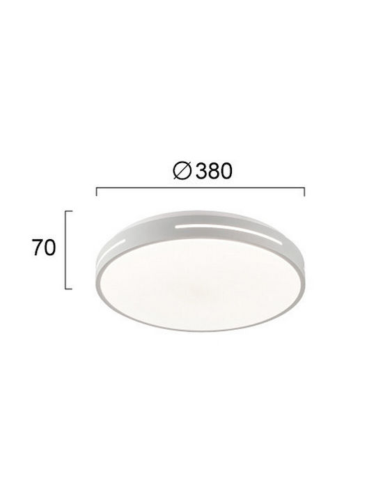 Viokef Πλαφονιέρα 38εκ. LED