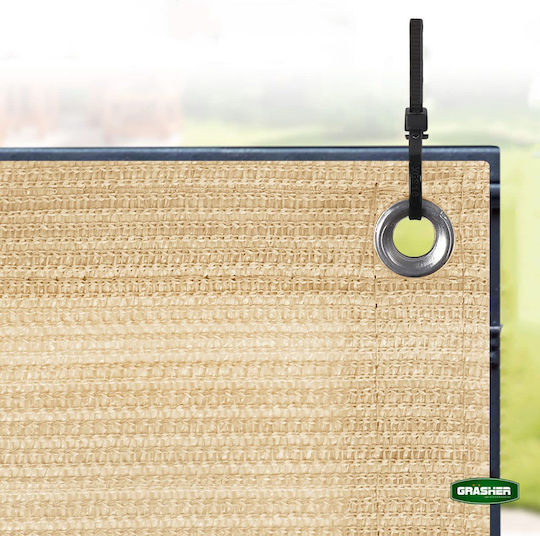 Grasher Shade Divider Ecru With Hoop 1.5x6m 160gr/m²
