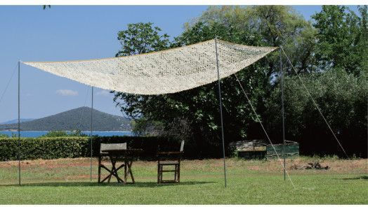 Home & Camp Parachute Rechteckig Tarnnetz Beige 4x3m