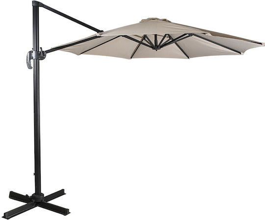 Lianos Replacement Corner Umbrella With Dimension 300cm Square Replacement Umbrella's Fabric Ecru 3x3m