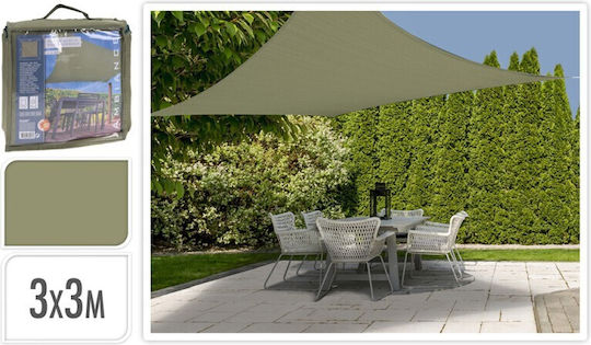 Koopman Квадрат Shade Sail Зелен 3x3m 160гр/кв.м