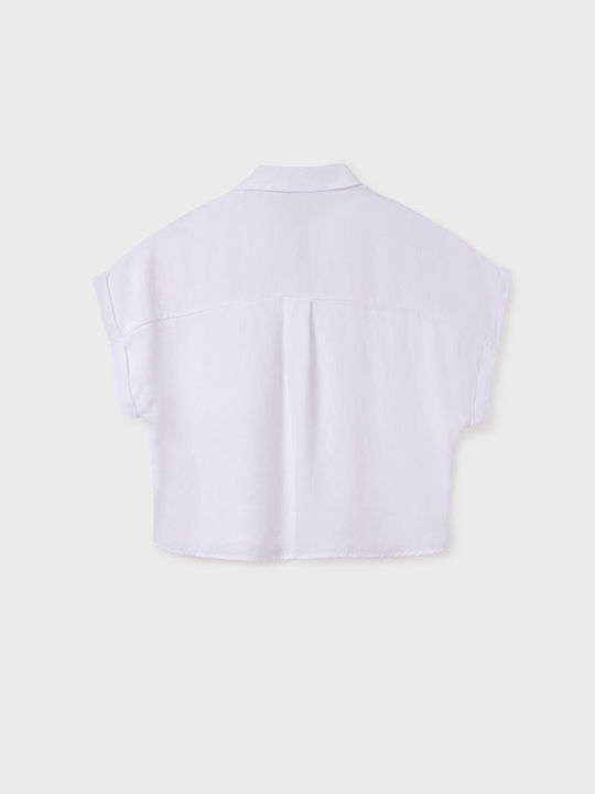 Mayoral Children's Shirt Short Sleeve White