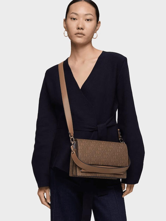 Audree Damen Schultertasche Braun