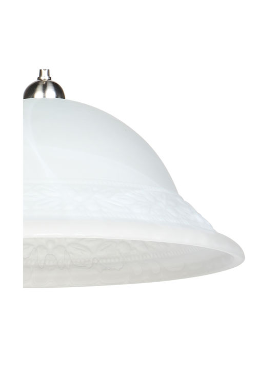 Keskor Pendant Light White with Socket E27 45x45x18cm