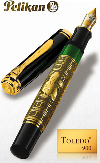 Pelikan Toledo M900 Fountain Pen with Quill Extra Fine Steel with Black Ink