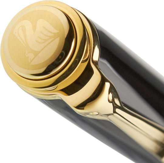 Pelikan Toledo M900 Fountain Pen with Quill Broad Steel with Black Ink