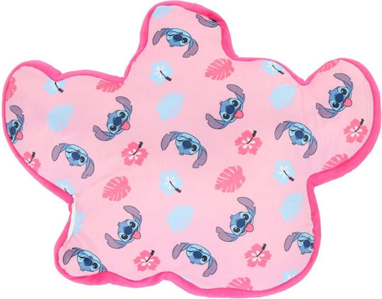 Декоративна кадифена възглавница Disney Lilo & Stitch 40x36см Lil24-4428 Розова