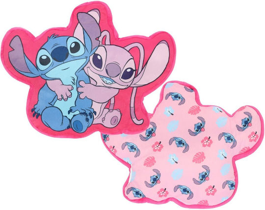 Disney Lilo & Stitch Decorative Velvet Pillow 40x36cm Lil24-4428 Pink