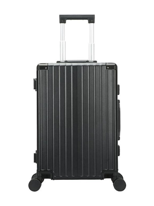 Bopai Medium Hard Travel Suitcase Black with 4 Wheels Height 65cm