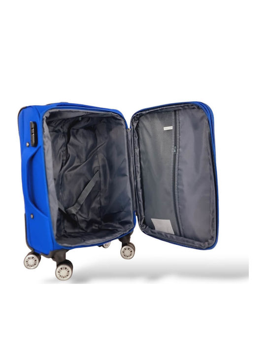 Playbags Playbags Cabin Fabric Suitcase Blue Electric with 4 Wheels Height 56cm