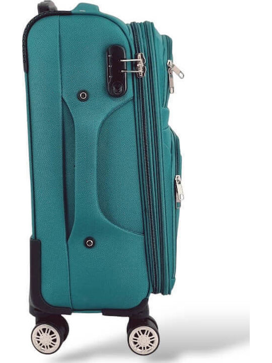 Playbags Cabin Fabric Petrol Suitcase With 4 Wheels Height 55cm