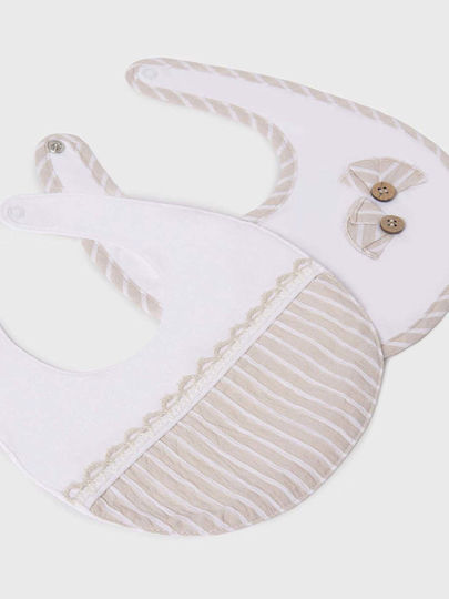 Mayoral Waterproof Bib Fabric Beige 2pcs