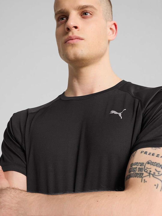 Run Velocity Athletic T-shirt Black