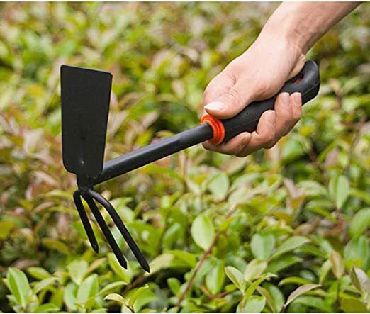 Set 6 Unelte de Grădinărit Zola Oțel Plastic Mânere Ergonomice Confortabile Negru