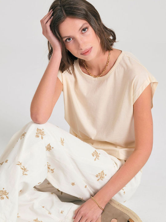 Women's T-shirt Beige