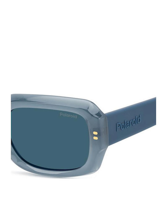 Polaroid Unisex Γυαλιά Ηλίου με Μπλε Κοκκάλινο Σκελετό και Μπλε Φακό PLD6239/S/X MVU/C3