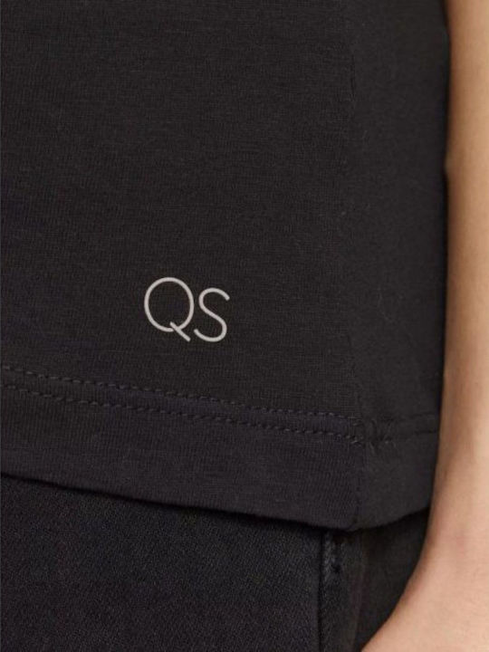 Women's Cotton Short Sleeve Top Black