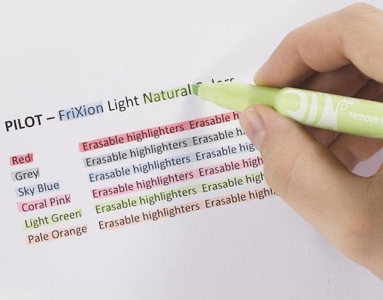 Pilot Frixion Light Μαρκαδόρος Υπογράμμισης Ανοιχτό Πράσινο