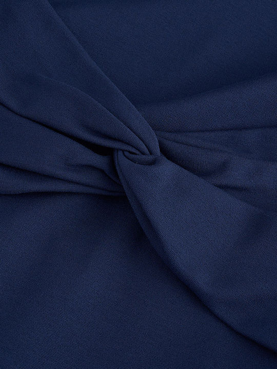 Midi Dress Long Sleeve Blue