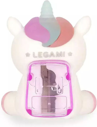 Legami Milano Plastic Ascuțitoare Albă Butoiaș 1buc