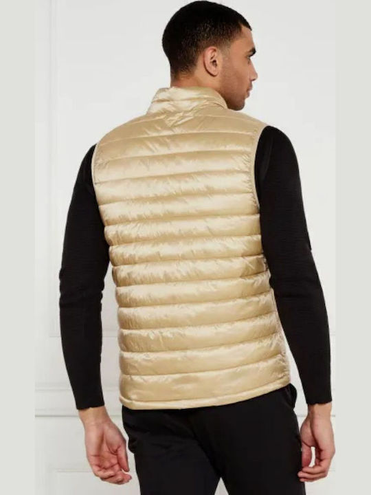 Ärmellos Jacke Puffer Mπεζ