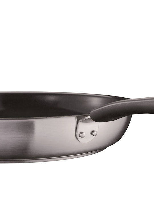 Fiskars Pan Mit Deckel aus Edelstahl mit Antihaftbeschichtung 28cm