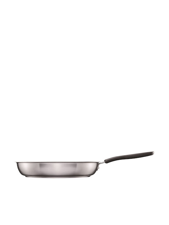 Fiskars Pan Mit Deckel aus Edelstahl mit Antihaftbeschichtung 28cm
