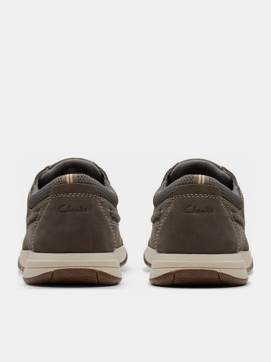 SAILVIEW LACE Men's Leather Boat Shoes Brown