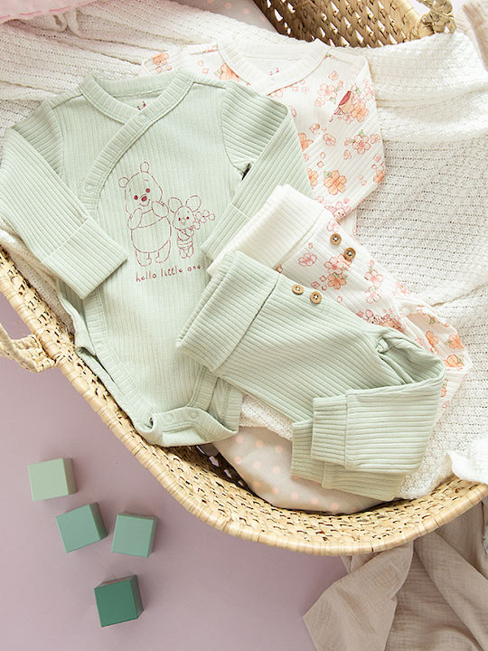 Cool Club Winnie The Pooh Дълъг ръкав White and Green 2бр