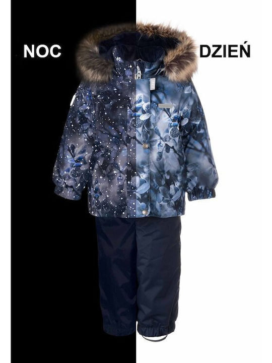 Lenne 22318A-2029 Kids Trousers and Jacket Set for Ski & Snowboard Blue