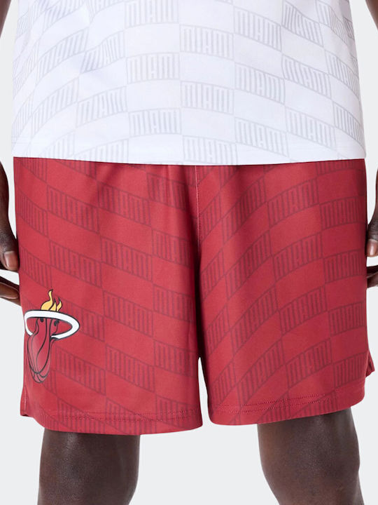 Miami Heat Men's Athletic Shorts Burgundy