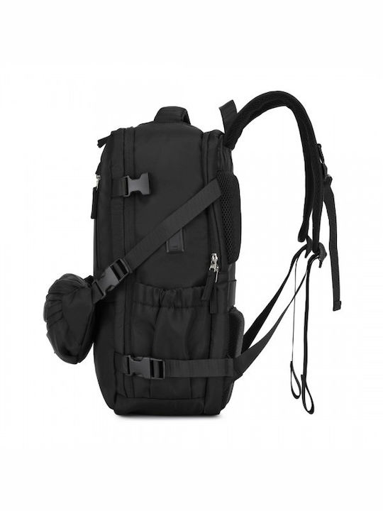 Miss Lulu Miss Lulu Rucksack Für Laptop 13.5 Mit USB-Anschluss In Schwarz
